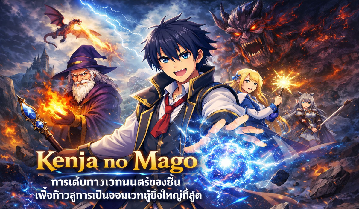 Kenja no Mago: การเดินทางเวทมนตร์ของชินเพื่อก้าวสู่การเป็นจอมเวทผู้ยิ่งใหญ่ที่สุด